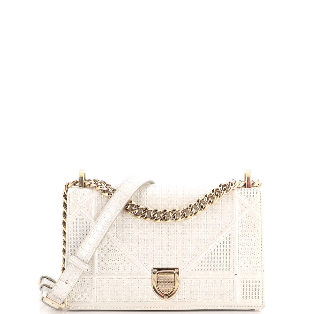 Christian Dior Small Diorama Flap Bag Cannage Embossed Calfskin